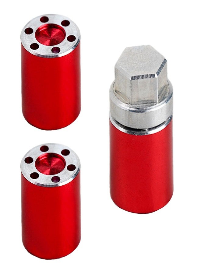 DJX 4PCS Aluminum M2 Wheel Nut Cap Center Lock Nut for Axial SCX24 AXI90081 AXI00004 Jeep C10 Upgrades 1/24 RC Crawler Car (Red) - Image 5